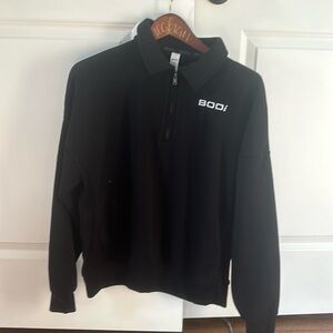 BODi half zip black sweatshirt, size small